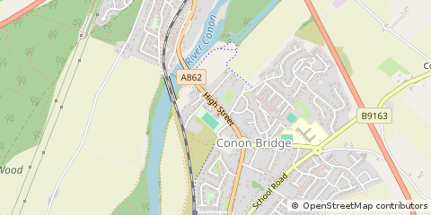 Map of Dingwall, Ross-Shire