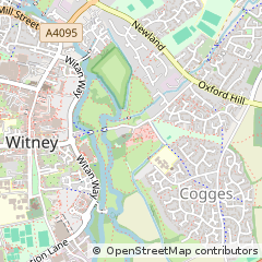 Map of Witney, Oxfordshire