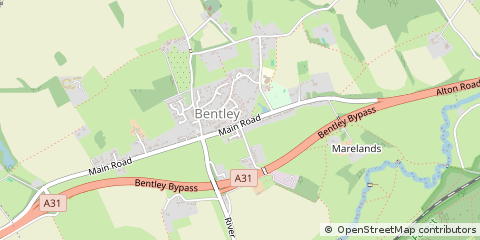 Map of Farnham, Surrey