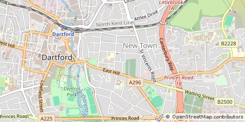 Map of Dartford