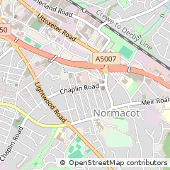 Map of Stoke-on-Trent