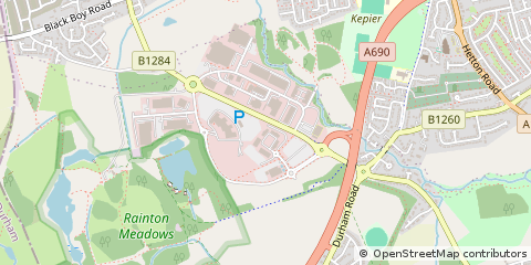 Map of Houghton LE Spring