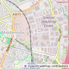 Map of Exeter, Devon