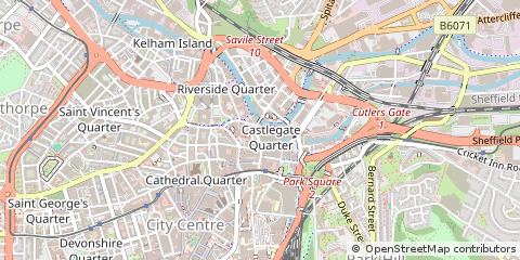 Map of Sheffield
