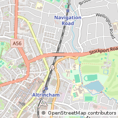 Map of Altrincham, Cheshire