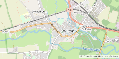 Map of Salisbury, Wiltshire