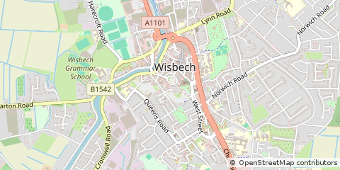 Map of Wisbech, Cambridgeshire