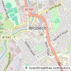 Map of Wisbech, Cambridgeshire