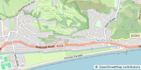 Map of Hythe, Kent