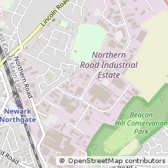 Map of Newark, Nottinghamshire