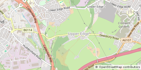 Map of Elland, West Yorkshire