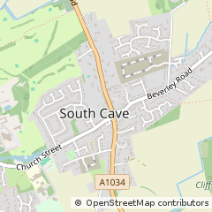Map of Brough, East Riding of Yorkshire