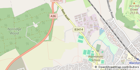 Map of Warminster