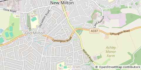 Map of NEW Milton, Hampshire