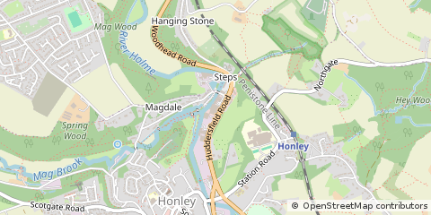 Map of Holmfirth