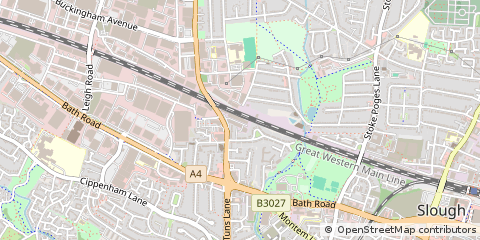 Map of Slough, Berkshire