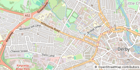 Map of Derby, Derbyshire