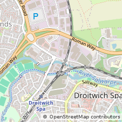 Map of Droitwich, Worcestershire