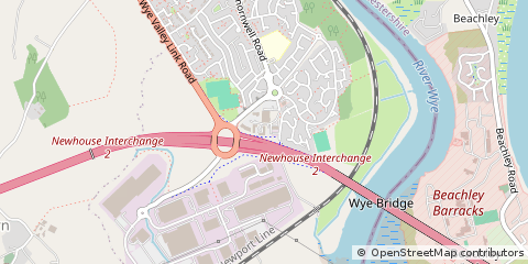 Map of Chepstow, Monmouthshire