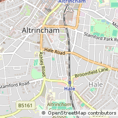 Map of Altrincham, Cheshire