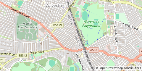 Map of Liverpool, Merseyside