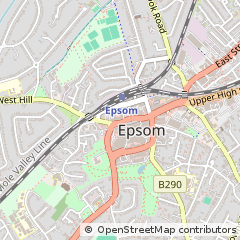 Map of Epsom, Surrey