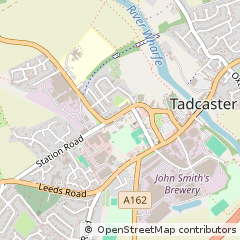 Map of Tadcaster, North Yorkshire