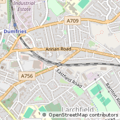 Map of Dumfries, Dumfriesshire
