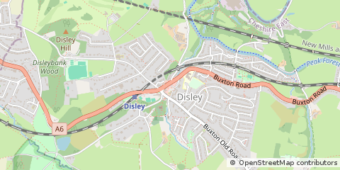 Map of Stockport, Cheshire