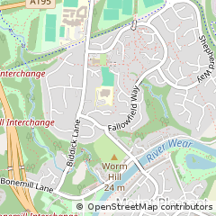 Map of Washington, Herefordshire