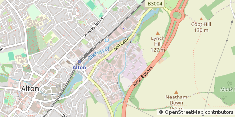 Map of Alton, Hampshire