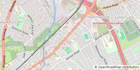 Map of Manchester