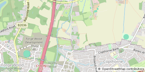 Map of Horley
