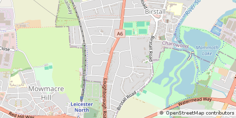Map of Leicester