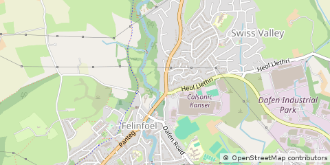 Map of Llanelli