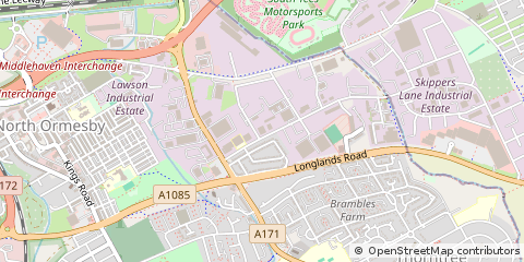 Map of Middlesbrough