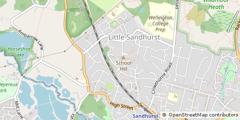 Map of Sandhurst, Berkshire