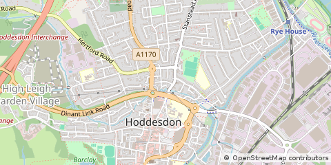 Map of Hoddesdon