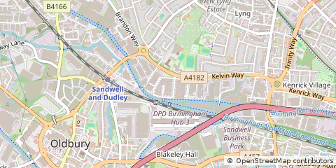 Map of West Bromwich, West Midlands