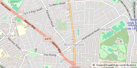 Map of Cardiff