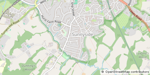 Map of East Grinstead, West Sussex