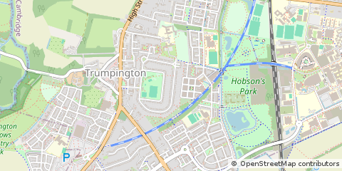 Map of Cambridge, Cambridgeshire
