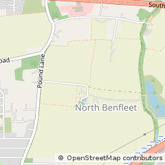 Map of North Benfleet, Wickford Essex