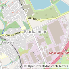 Map of Blackburn, Lancashire
