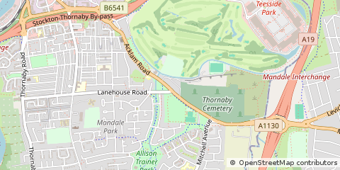 Map of Stockton-on-Tees