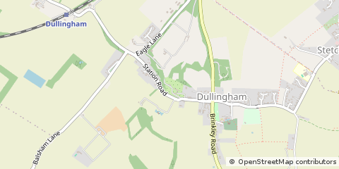 Map of Newmarket, East Cambridgeshire