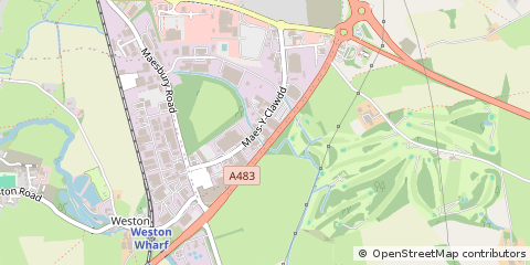Map of Oswestry, Shropshire
