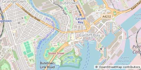 Map of Cardiff, South Glamorgan