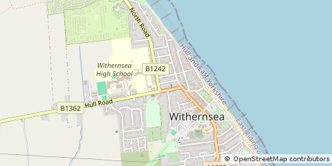 Map of Withernsea, East Yorkshire