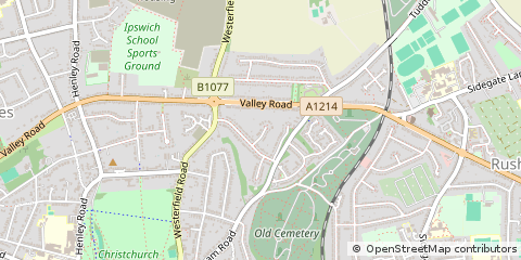 Map of Ipswich, Suffolk
